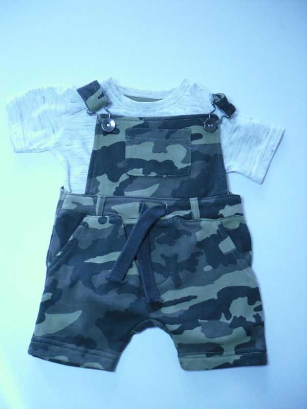 Camouflage Dungaree Set